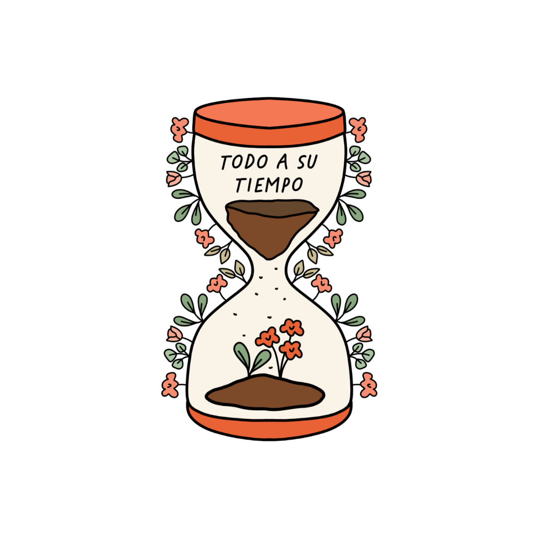 "Todo A Su Tiempo" Weatherproof Sticker