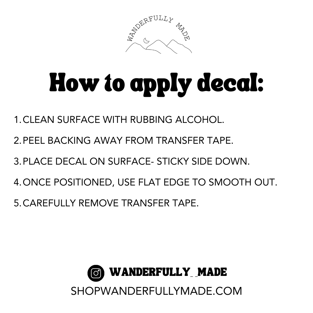 Be Kind to Yourself Floral Decal