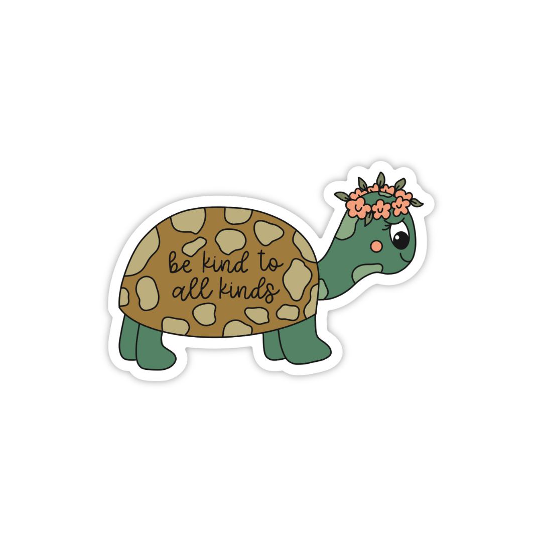 "Be Kind to All Kinds" Weatherproof Sticker