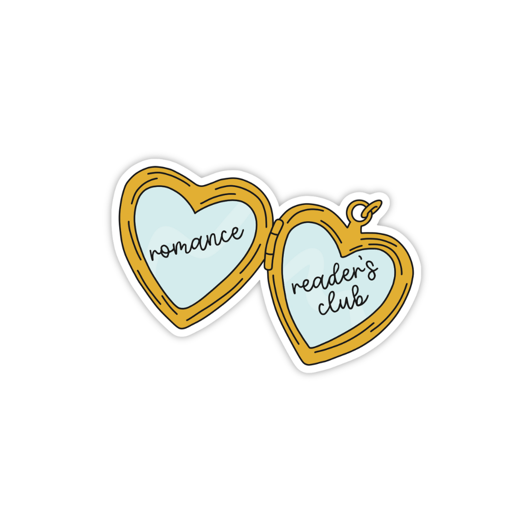 "Romance Reader's Club" Weatherproof Sticker