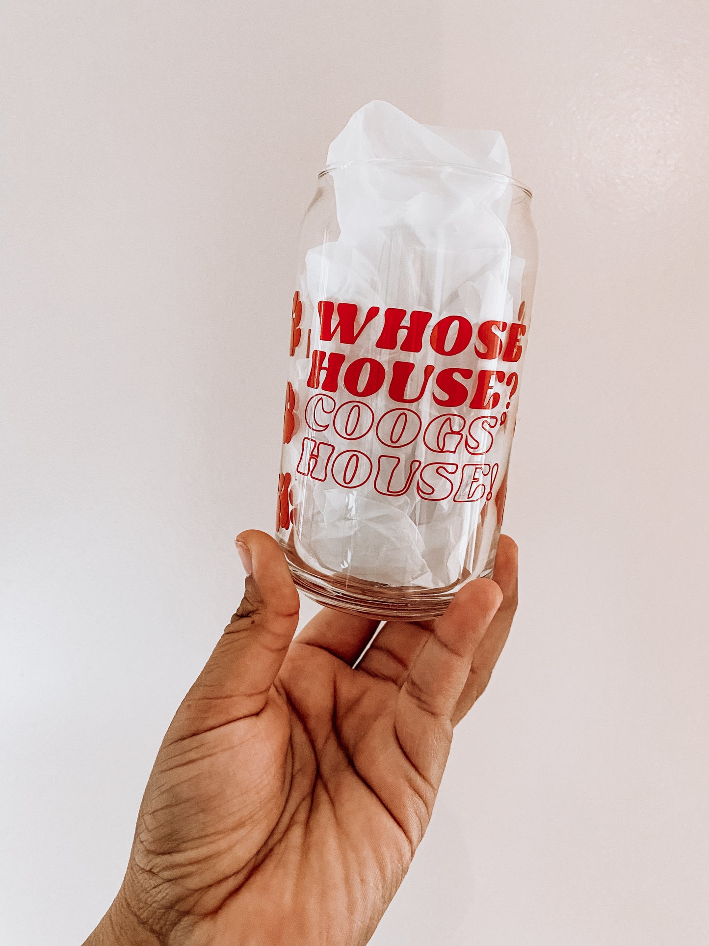 University of Houston Libbey Glass Can