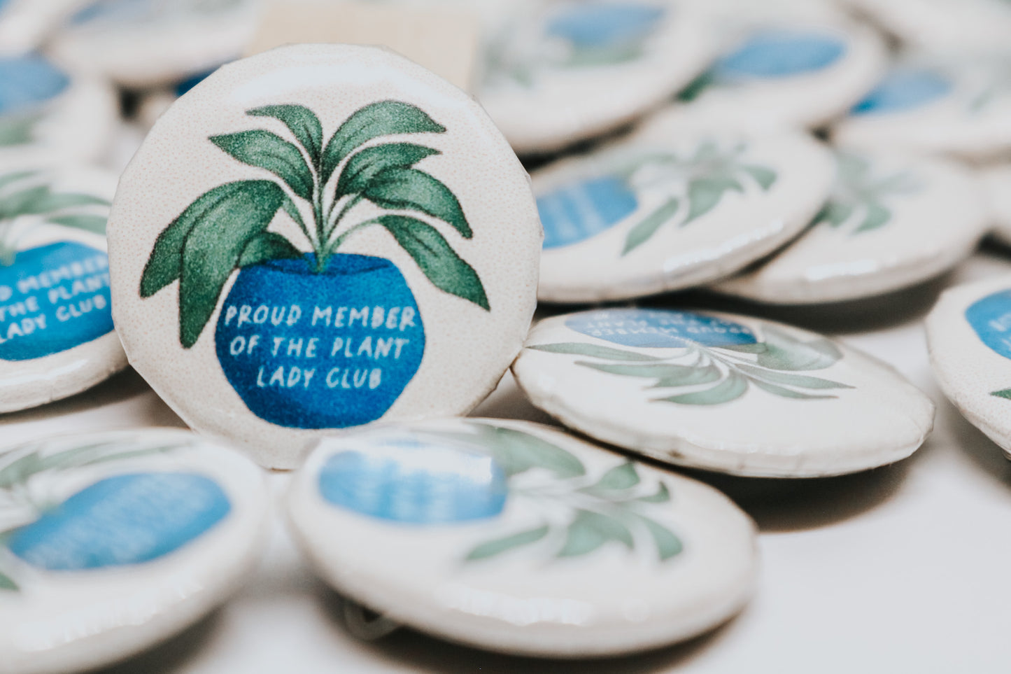 "Plant Lady Club" Button