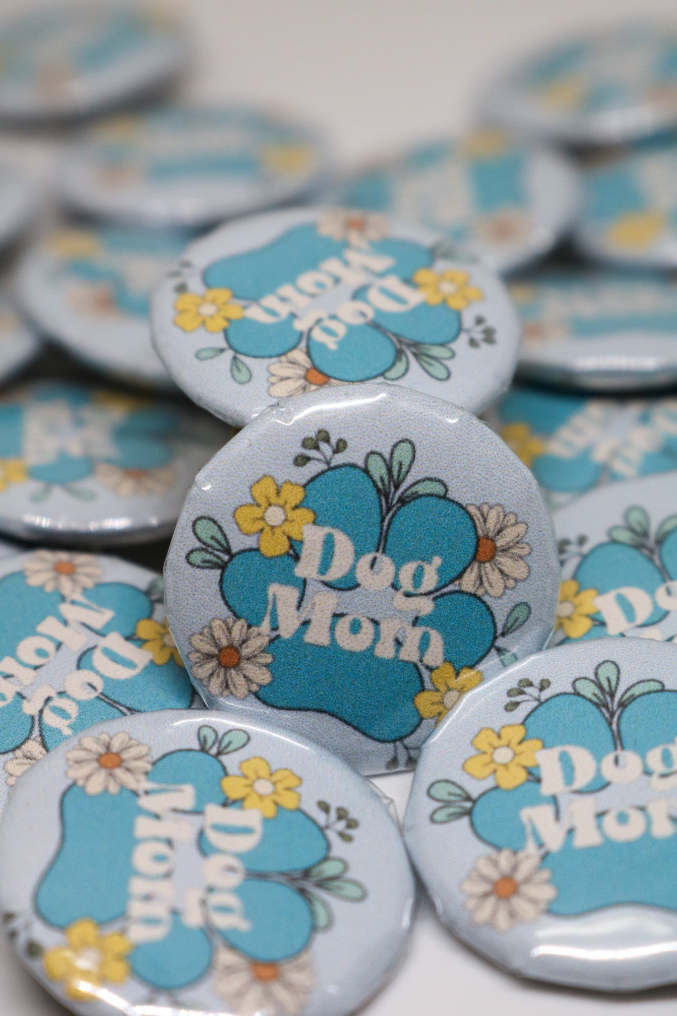 "Dog Mom" Button