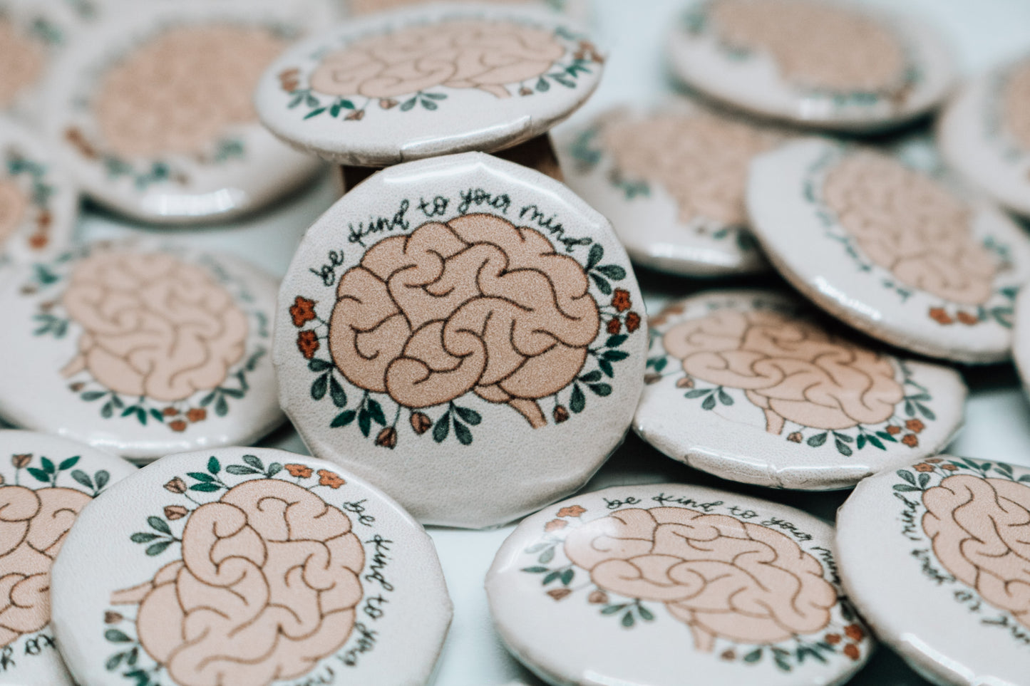 "Be Kind to Your Mind" Button