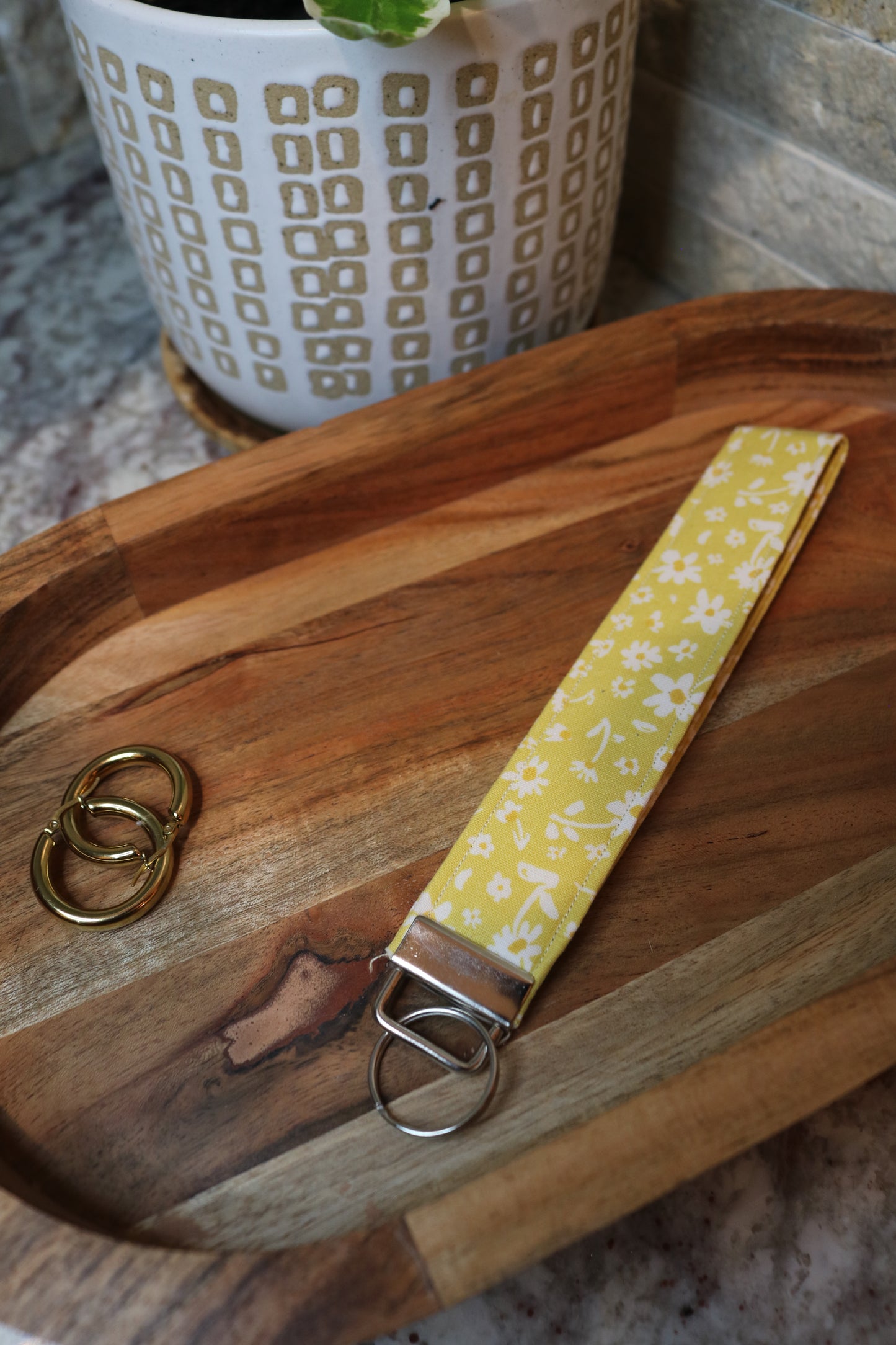 Yellow Wildflowers Wristlet