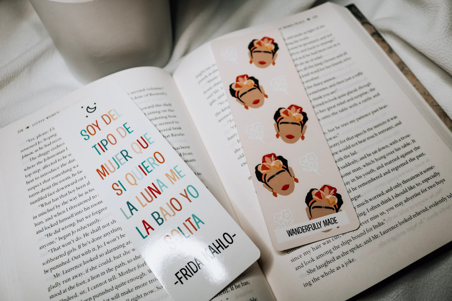 Frida Kahlo Bookmark | Double-Sided Bookmark | Spanish Quote Bookmark