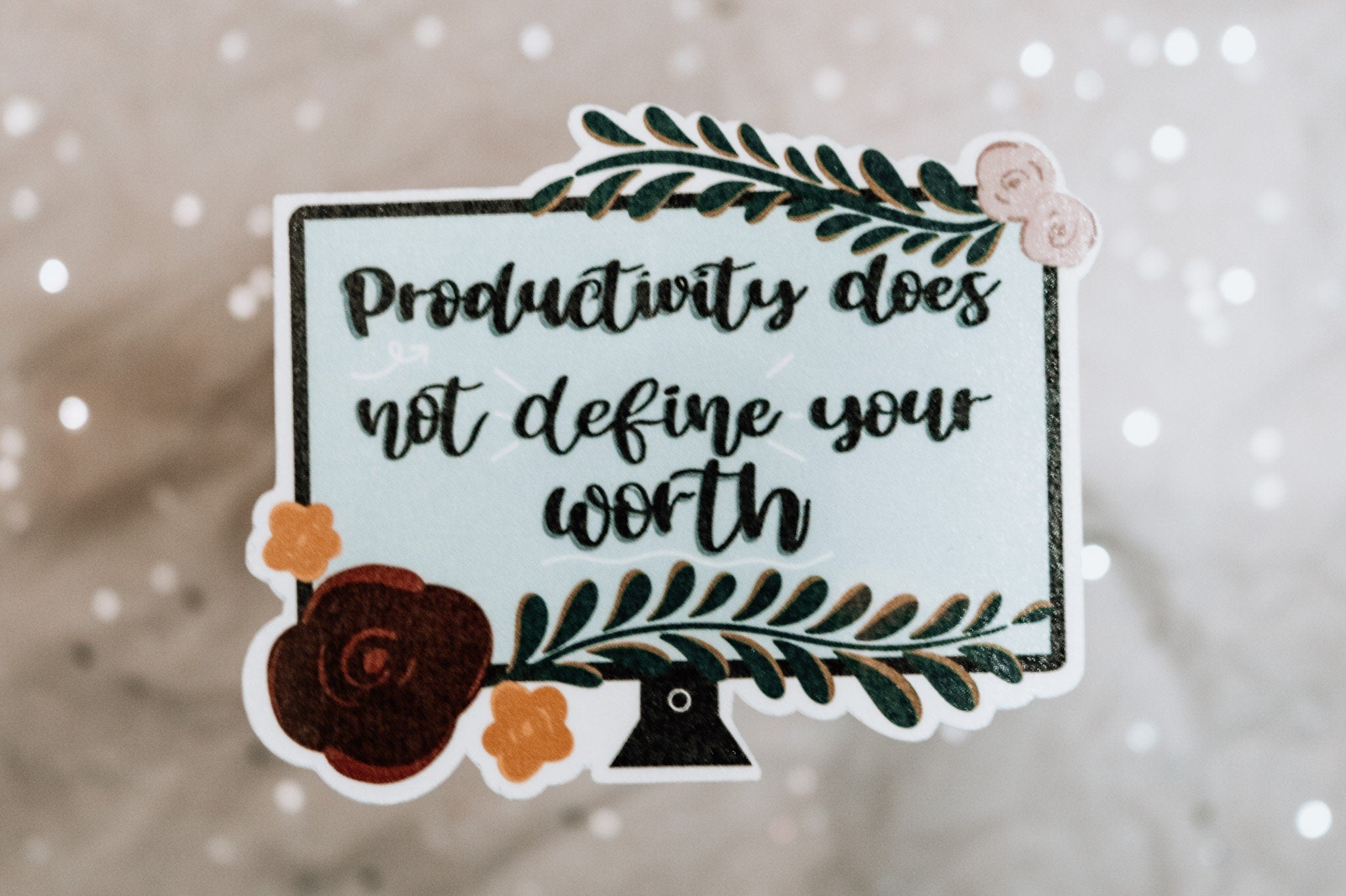 Sierra Schultzzie  Your Worth ≠ Productivity Stickers – DFTBA