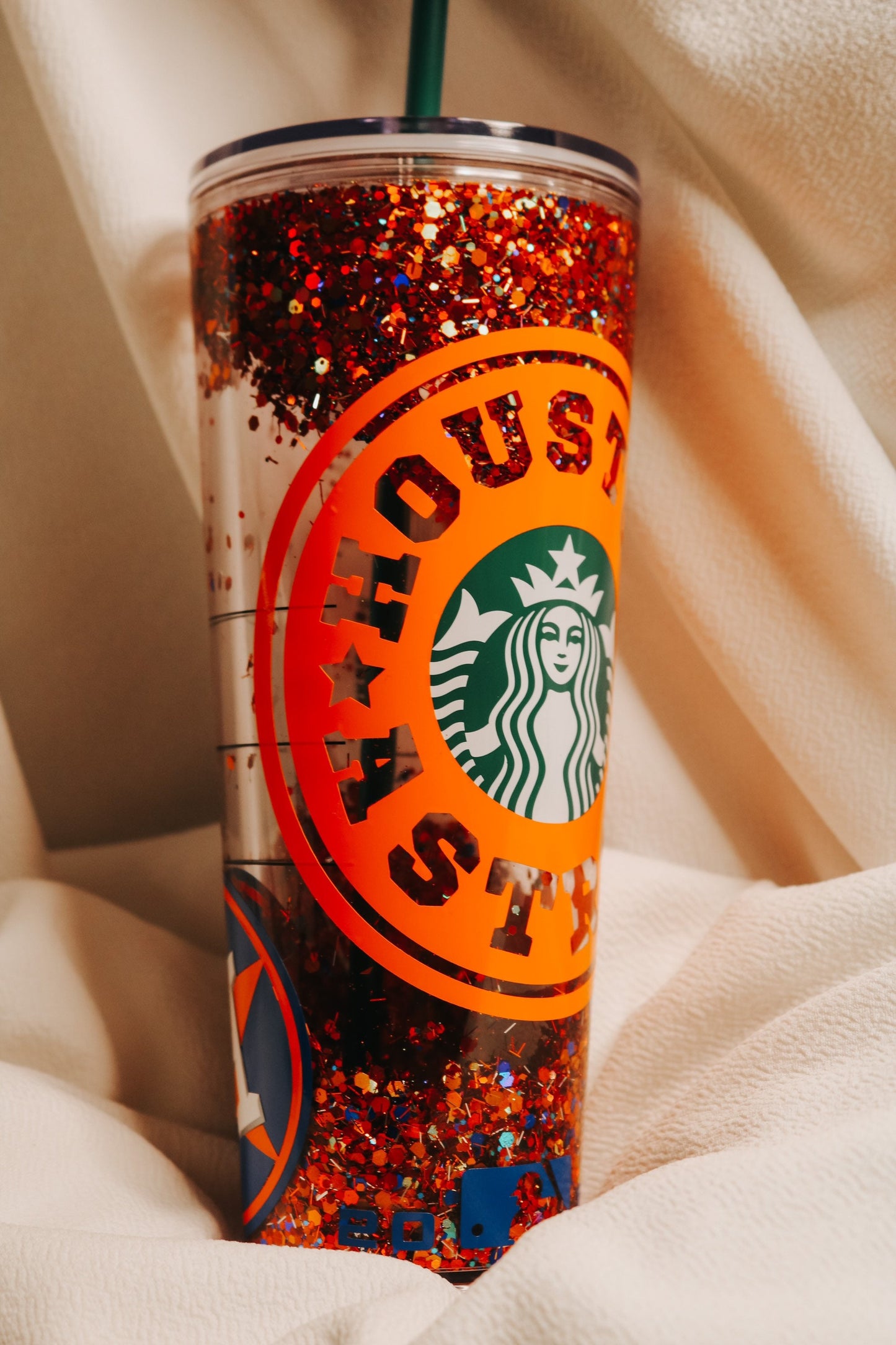Houston Astros Starbucks Snowglobe Tumbler | Starbucks Venti and Grande Acrylic Tumbler | Personalized Tumbler | World Series 2021