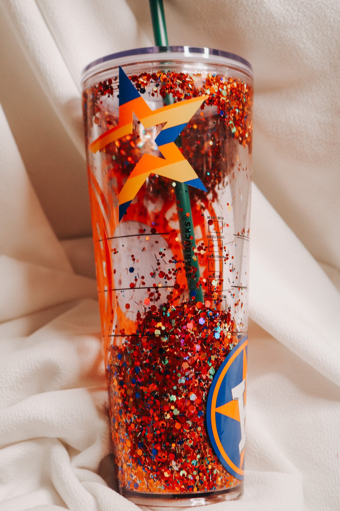 Houston Astros Starbucks Snowglobe Tumbler | Starbucks Venti and Grande Acrylic Tumbler | Personalized Tumbler | World Series 2021