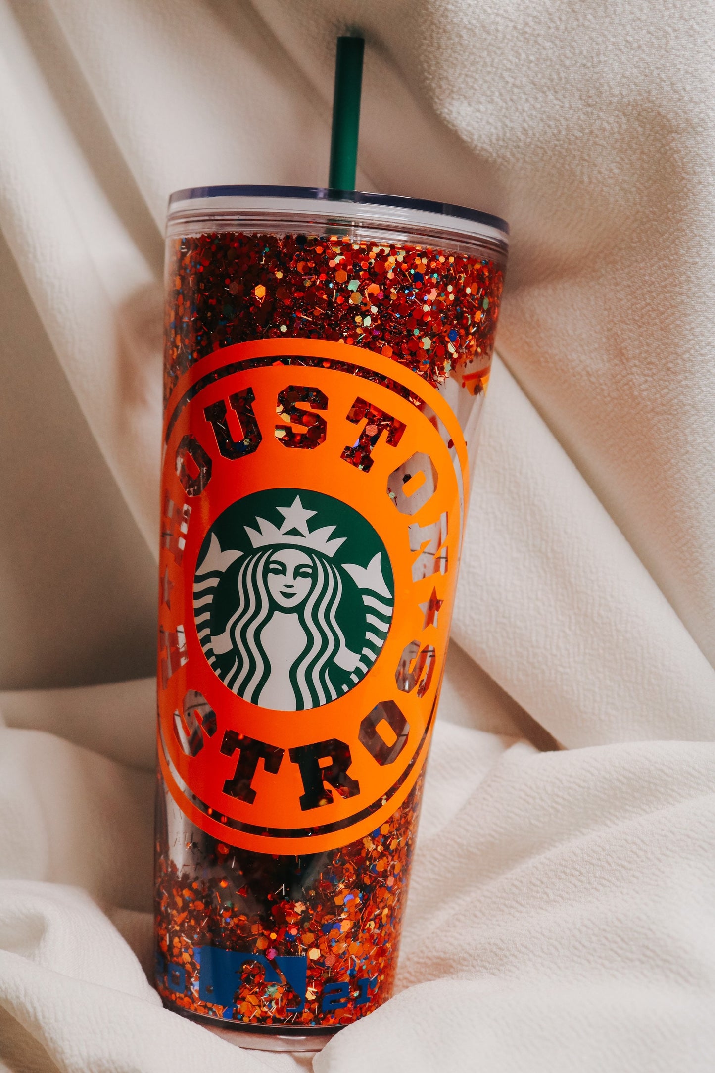 Houston Astros Starbucks Snowglobe Tumbler | Starbucks Venti and Grande Acrylic Tumbler | Personalized Tumbler | World Series 2021