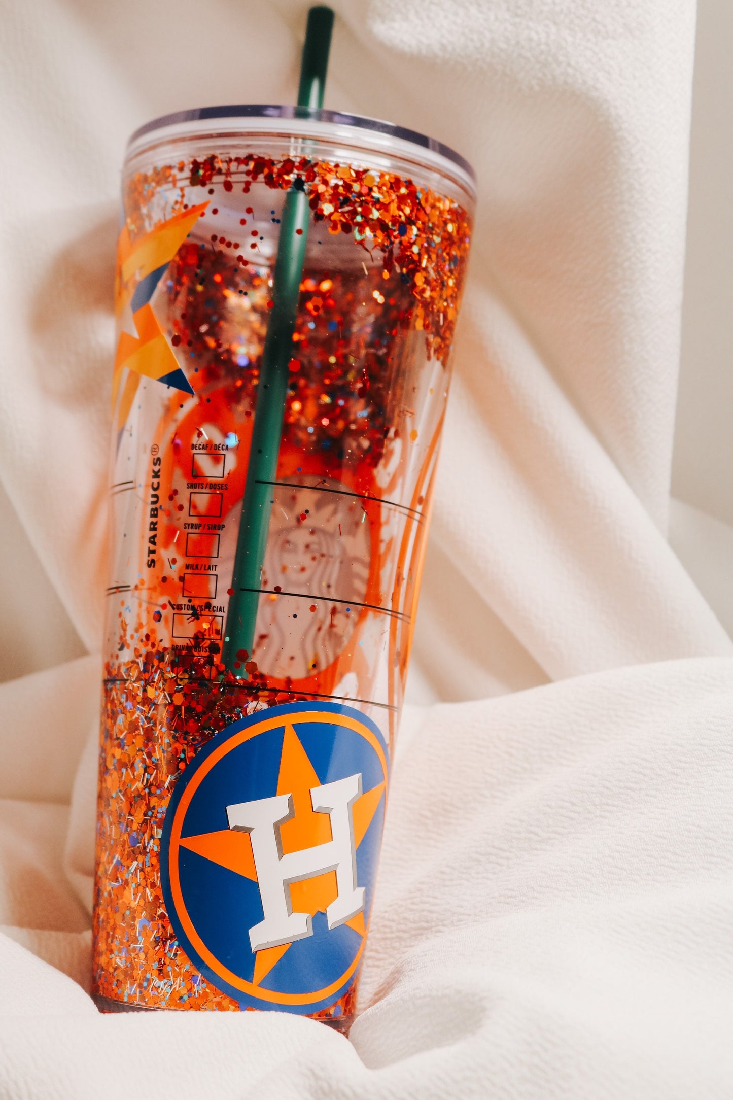 Houston Astros Starbucks Snowglobe Tumbler | Starbucks Venti and Grande Acrylic Tumbler | Personalized Tumbler | World Series 2021