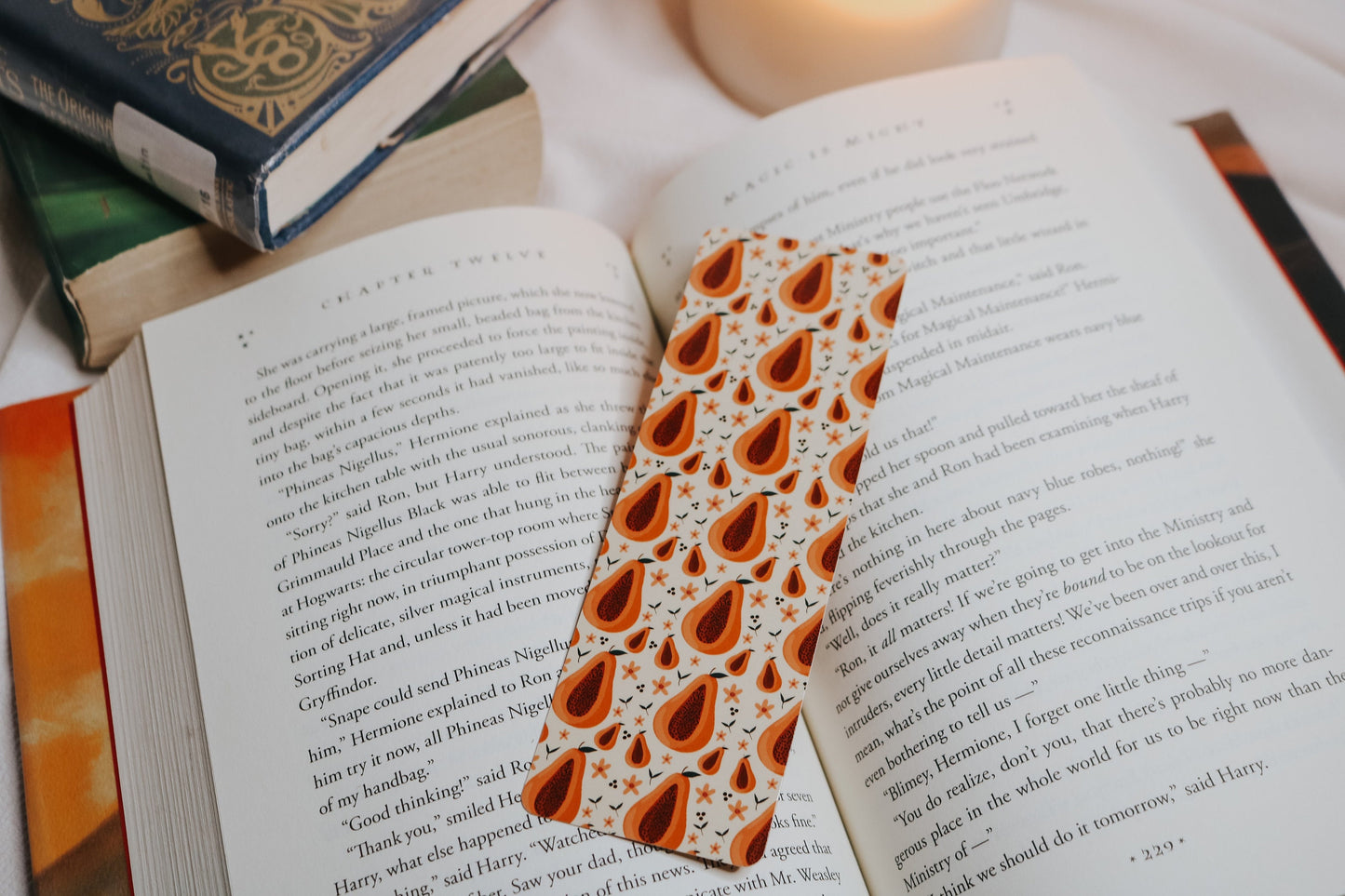 Papaya Bookmark | Summertime Bookmark